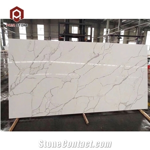 Good Quality Polished White Calacatta Quartz