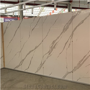 Installing Large Porcelain Slabs Calacatta Look