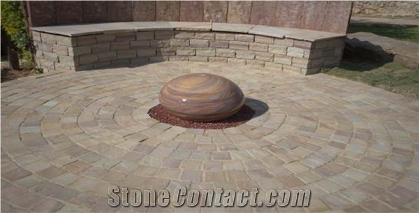Camel Brown Sandstone Cobblestone