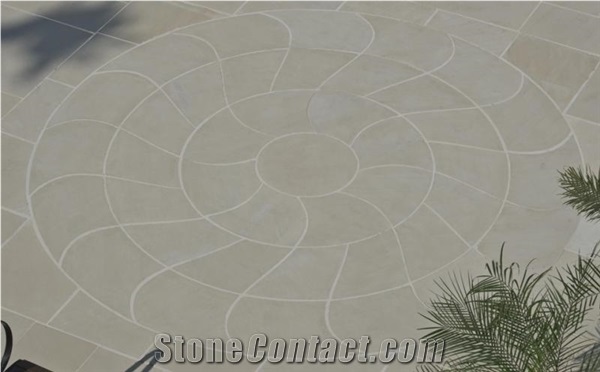 Mirage- Rimini Circle Sandstone Landscaping Stones, Pavers, Cobblestone