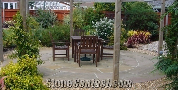 Raj Green Sandstone Patio Pavers