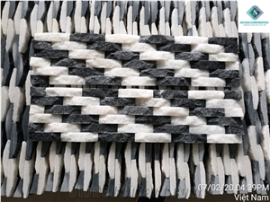 Black and White Combination Wall Panel
