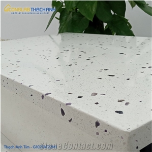 Inorganic Quartz Slab Look Like Terrazo Tile -G104tat22m1