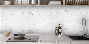 Inorganic Quartz Stone Kitchen Countertops - Khang Minh Quartz Kitchen Slab