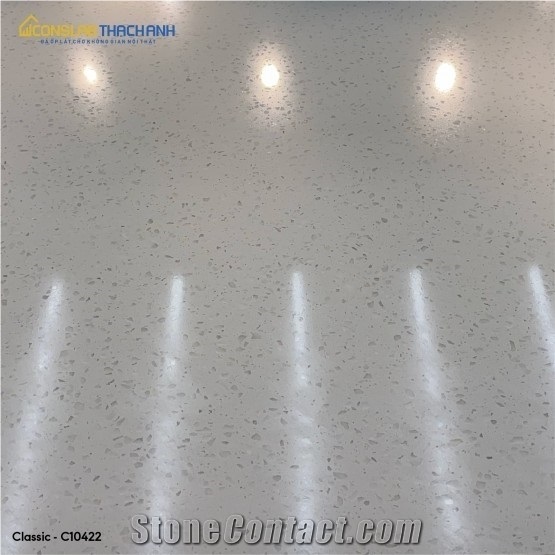 Quartz Slabs C10422- Classic White Quartz Slabs