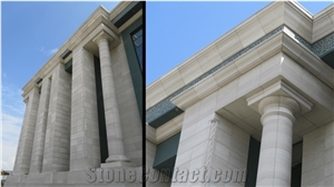 Trani Apricena Marble Pillars,Bianco Di Apricena Columns