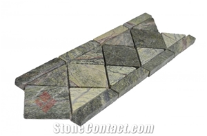 Rainforest Green-Bidasar Green Marble Mosaic Border