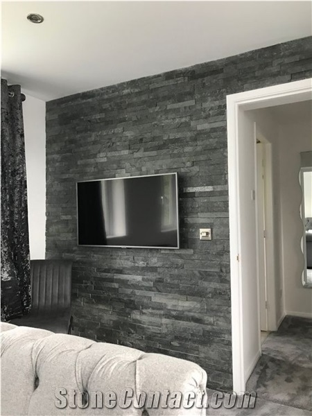 Silver Gray Slate Stone Wall Cladding Wl33