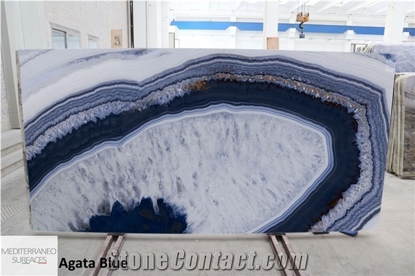 Agata Blue Porcelain Slabs