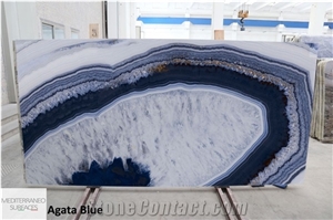 Agata Blue Porcelain Slabs