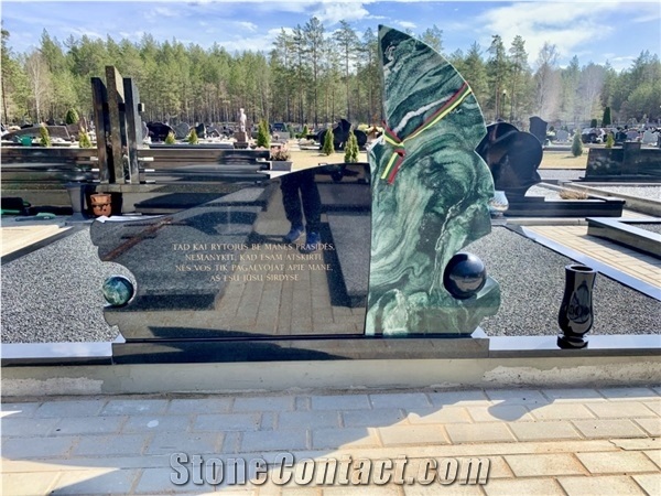 Granite Upright Gravestone, Engraved Headstones