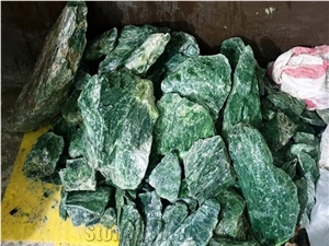 Huge Source Of Rough Green Nephrite Jade Boulders