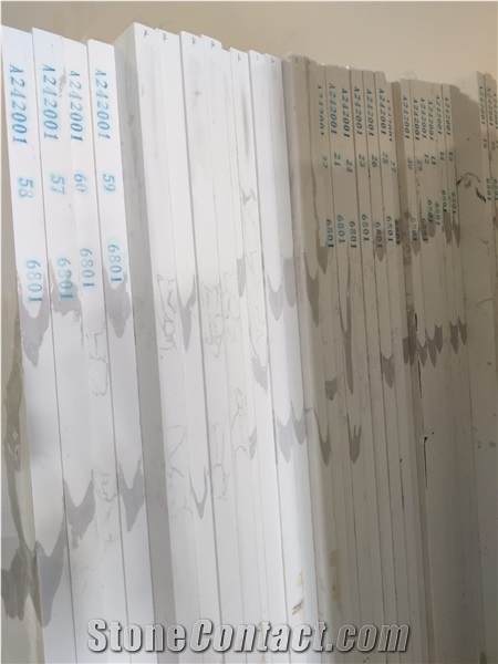 High Quality Engineered Calacatta Laza Quartz Slab