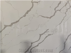 High Quality Engineered Calacatta Laza Quartz Slab