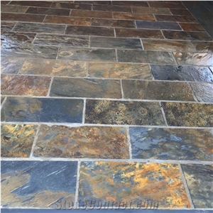 Grey Rusty Slate Cladding Stone