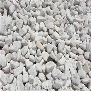Large Snow White Tumbled Pebbles