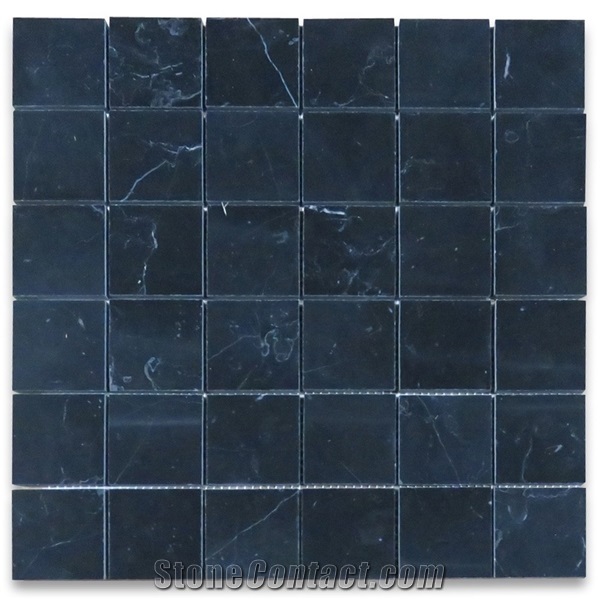Popular Black Marble Square Mosaic Tiles