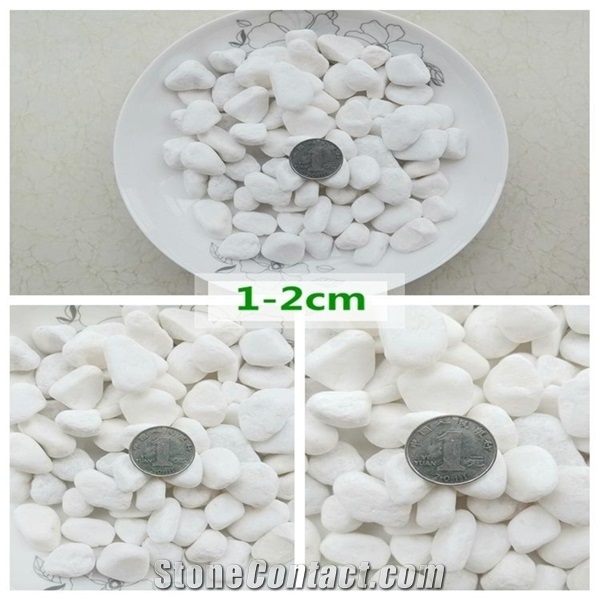 Pure White Quartz Pebbles Stone