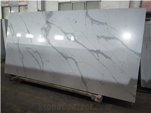 Calacatta White Roma Quartz Slabs