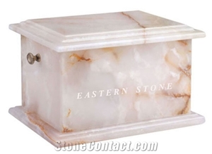 Pure White Onyx Urns, Onyx Jars, Onyx Tiny Pet Urns