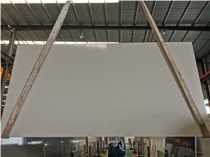China Pure White Artificial Marble Engineer Stone Slab Price