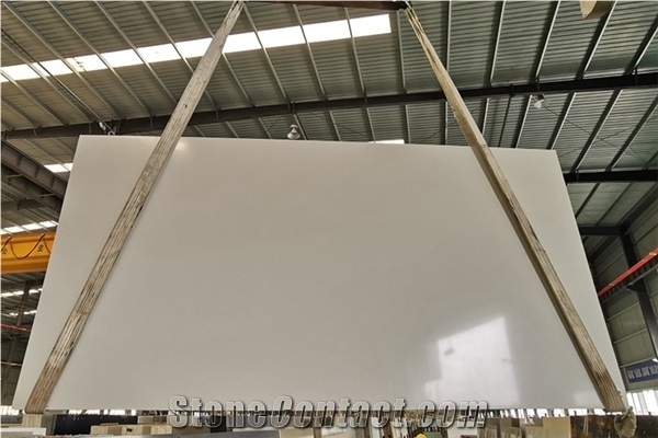 Pure White Artificial Stone Marble Slabs Factory