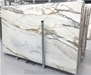 Calacatta Borghini Marble Slabs, First Choice Italian Production