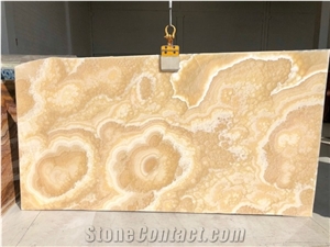 Yellow Lemon Onyx Slabs, First Choice Onice Miele Italian Production