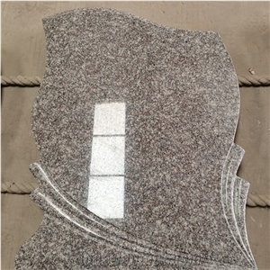 China Factory G664 Pink Granite Headstones