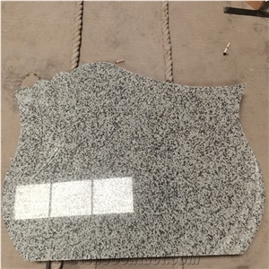 G603 White Grey Sesame Granite Headstones