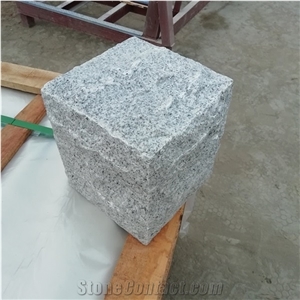 Irish Style Grey Granite Split Post for Monuments Memorials