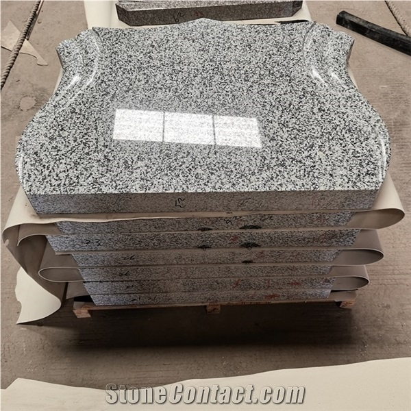 New Grey G603 Granite Double Monument Headstones