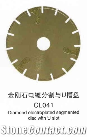 Diamond Electroplated Segmented Disc with U Slot Cl040-Cl041
