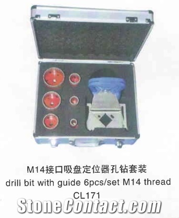 M14 Thread Drill Bit with Positioner, 6pcs/Set, Cl171