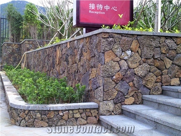Multi Color Volcanic Rock,Natural Rough Volcanic Rocks