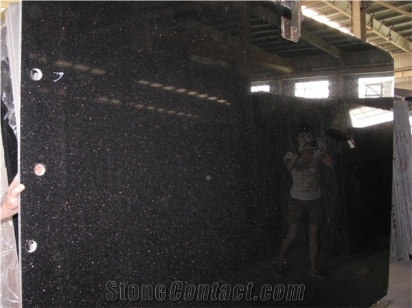 Black Galaxy Granite 60*60*2Cm Polished Tiles