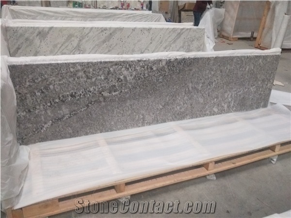 Crystal White Granite Prefab Fabrication Countertop