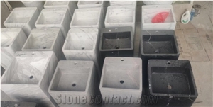 New Design Of White Marble Sink Basin