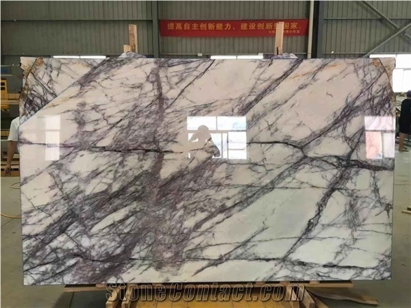 New York White Milas Lilac White Marble Slabs & Tiles