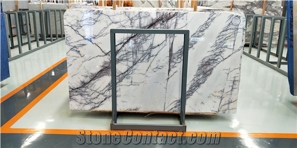 New York White Milas Lilac White Marble Slabs & Tiles