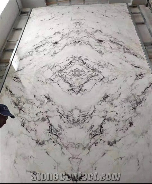 Calacatta Viola Marble Bookmatched Large Format Slabs