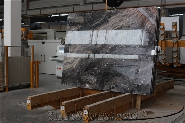 Iride Nero Arabescato Orobico Marble from Italy