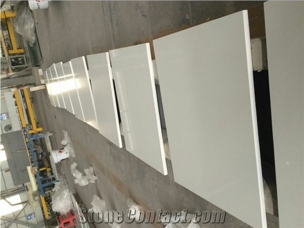 Pure White Quartz Slabs, Artificial Quartz Stone