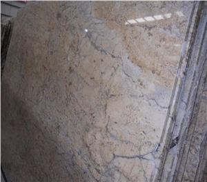 Yellow Diamond Flower Granite Slabs