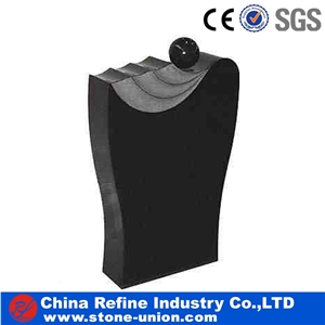 Absolute Black Granite Carving Sculptured Monument