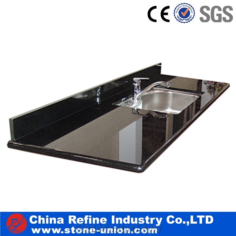 Absolute Black Granite Kitchen Counter Tops