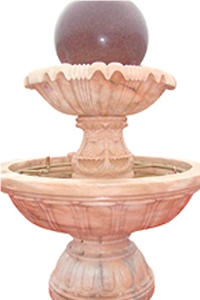 Beige Marble Floating Ball Fountains