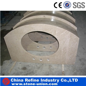 Beige Marble Worktop with White Veins, Countertops