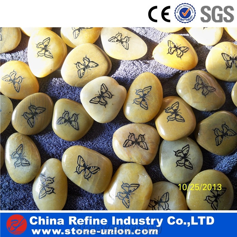 Beige Pebbles Polished Aggregates, River Pebbles