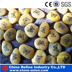 Beige Pebbles Polished Aggregates, River Pebbles